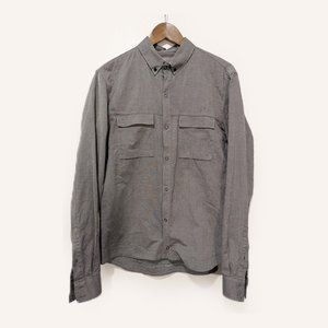 PHILIPPE DUBUC - Front pocket grey shirt - Sz 3 (M)